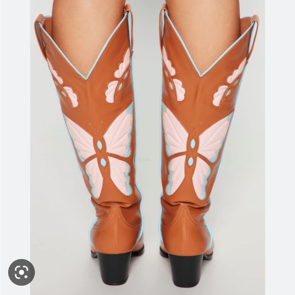 Fashion Nova Janie Cowboy Boots - Picture 2 of 3